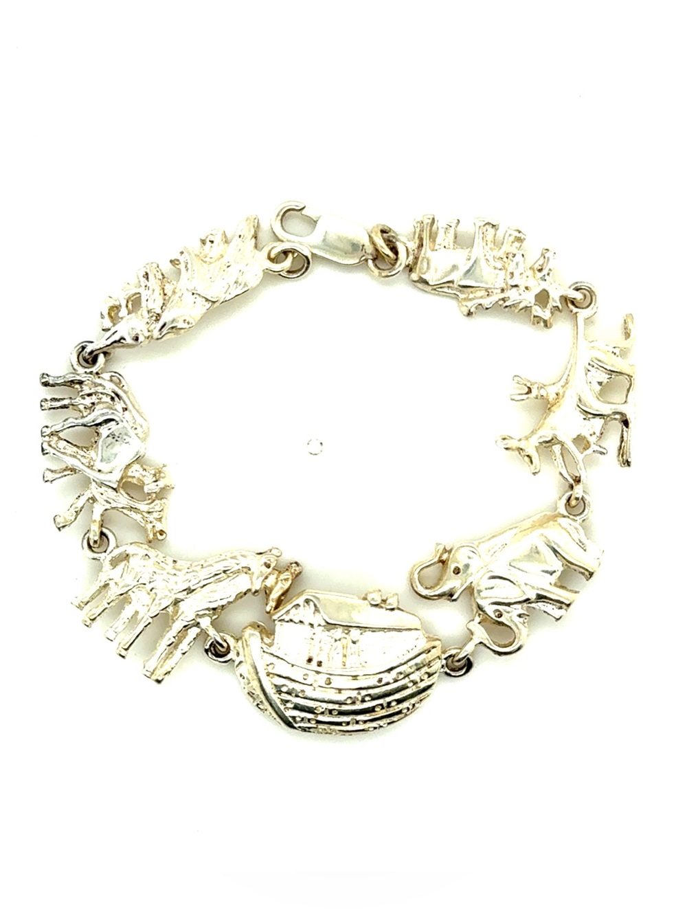 Silver Noah's Ark Animal Charm‎ Bracelet